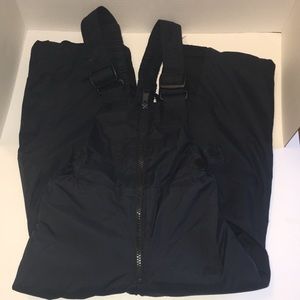 Columbia black snow bibs boys